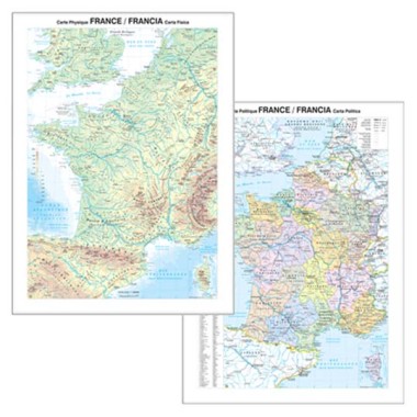 Carte Geografiche Murali Belletti Francia