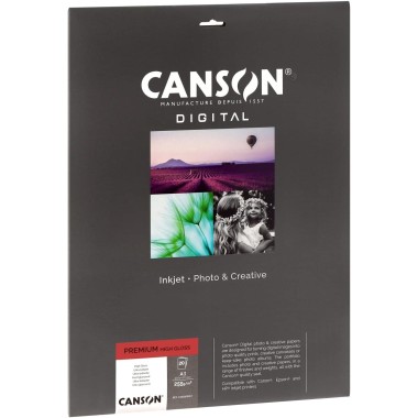 Carta Canson Foto gr. 255 A3 20 ff High Gloss C33300S007