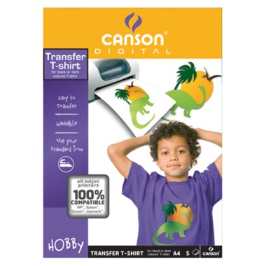 Carta Canson T-Shirt 0987240 A4 5 ff fondo scuro