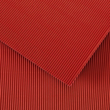 Cartoncino Ondulato 10 ff. 50x70 Rosso