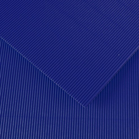 Cartoncino Ondulato 10 ff. 50x70 Blu Scuro