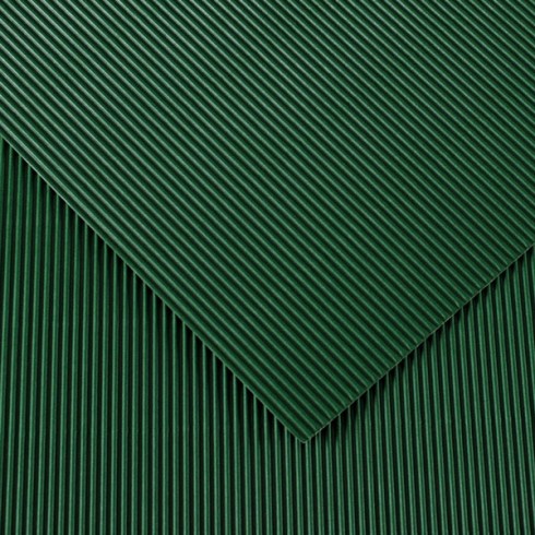 Cartoncino Ondulato 10 ff. 50x70 Verde Scuro