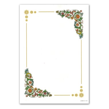 Diplomi 17x24 n.5 Angoli con fiori