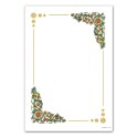 Diplomi 21x29 n.5 Cornice angoli con fiori