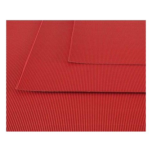 Cartoncino Ondulato Canson 10 ff 50x70 Rosso Vivo