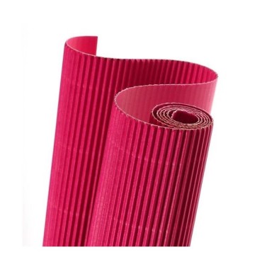 Cartoncino Ondulato Canson Rot. 50x70 Rosa Vivo