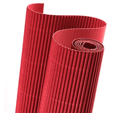 Cartoncino Ondulato Canson Rot. 50x70 Rosso Vivo