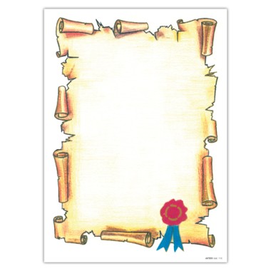 Diplomi 24x34 n.5 Rotolo Carta e sigillo