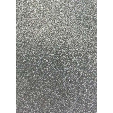 Cartoncino Fabriano Glitter 50x65 5 pz. Argento