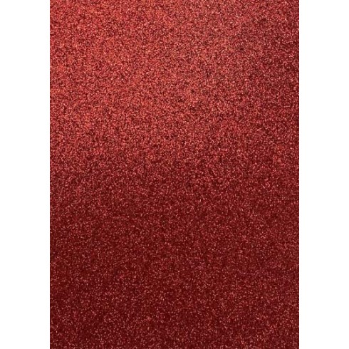 Cartoncino Fabriano Glitter 50x65 5 pz. Rosso