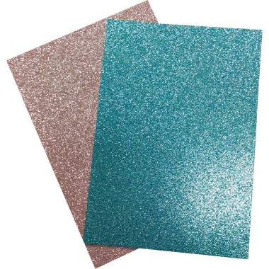 Cartoncino Fabriano Glitter A4 3 pz. Azzurro