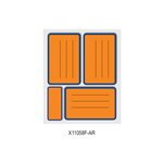 Etichette con bordo e righe 83x53 10x30 pz. Aran.