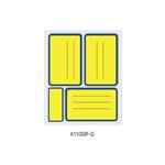 Etichette con bordo e righe 83x53 10x30 pz. Giallo