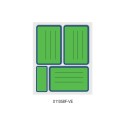 Etichette con bordo e righe 83x53 10x30 pz. Verde