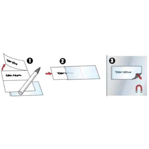 Porta Etichette Magnetiche 55x102 mm 3 pz.