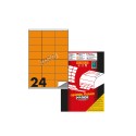 Etichette su A4 Markin Fluo 70x36 Arancio