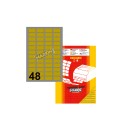 Etichette su A4 Markin Satin Oro  45x21 100 ff