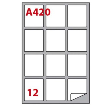 Etichette su A4 Markin  63x72 1200 pz.