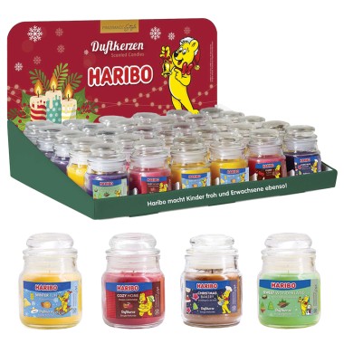 Espositore Haribo Candele Profumate Natale 85 gr. 30 pz.