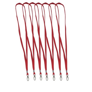 Cordoncini porta chiavi e pass 100 pz. 2051 Rosso