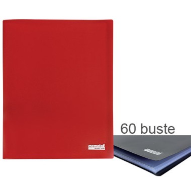 Porta Listini Memotak Basic  60 buste Rosso