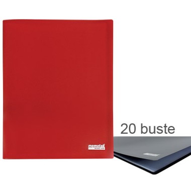 Porta Listini Memotak Basic  20 buste Rosso