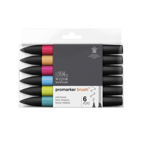 Brushmarker Set  6 Mid Tones 0290124