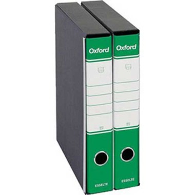 Registratori Oxford G84 dorso 5 Verde