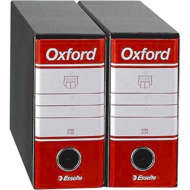 Registratori Oxford G81 dorso 8 h.18 Rosso