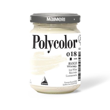 Maimeri Polycolor Vasetto 140 ml Bianco Titanio