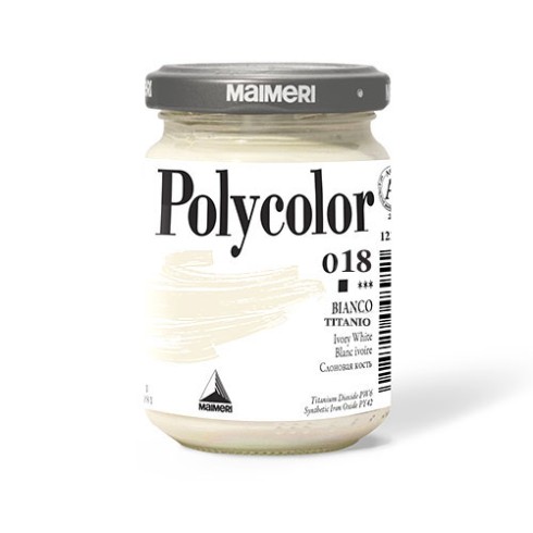 Maimeri Polycolor Vasetto 140 ml Bianco Titanio