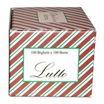 Biglietti e buste F.to 9 Lutto 100/100