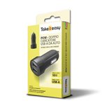 Ema Alimentatore Auto 2 USB 10W Nero