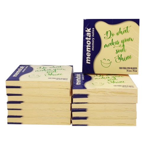 Blocchi Memotak Gialli 75x 75 12 pz.