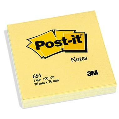 Post-it 3M  654 76x76 12 pz.