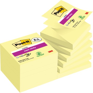 Post-it 3M Super Sticky Z-Note 76x76 12 pz.