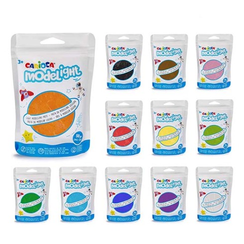 Pasta Modelight Carioca Kit 12 pz.  50 gr.