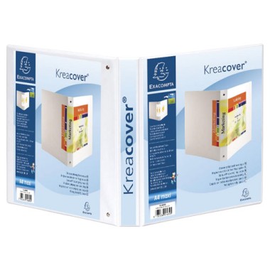 Cartelle 4 anelli Display Kreacover 50 Bianco