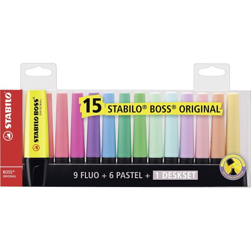 Evidenziatori Stabilo Boss Original  Desk 15 pz.