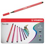 Pennarelli Stabilo Pen 68  Metal Box a 10 6810-6