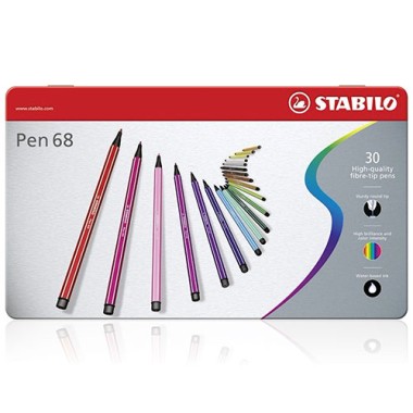 Pennarelli Stabilo Pen 68  Metal Box a 30 6830-6