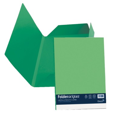 Cartelle 3 lembi Favini  Verde 60 25 pz.