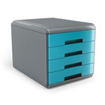 Mydesk Cassettiera a 4 Turchese