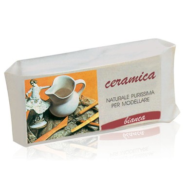 Ceramica bianca da 1 kg.