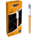 Penne Bic 4 Colori Champagne Gold 12 pz.