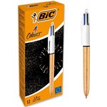 Penne Bic 4 Colori Champagne Gold 12 pz.