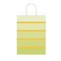 Shopper Sadoch Bicolore Allegra Verde Giallo 16x8x21 25 pz.