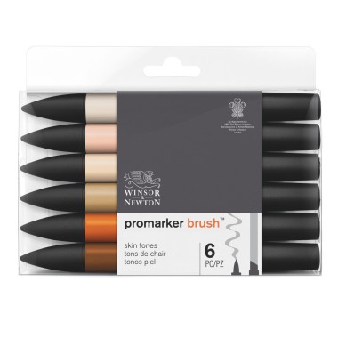 Brushmarker Set  6 Skin Tones 0290127