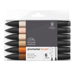 Brushmarker Set  6 Skin Tones 0290127