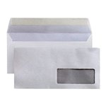 Buste Bianche 11x23 con finestra per Laser 500 pz.